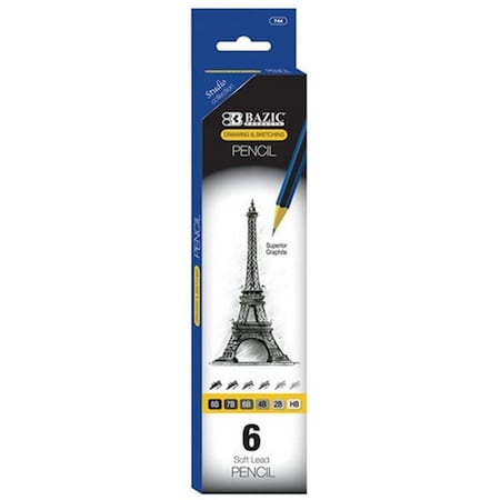 Bazic Products Bazic Drawing & Sketching Pencil Set, PK24 744